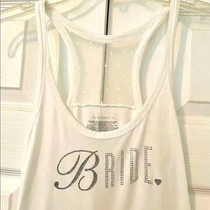 👰‍♀️Wedding Night 👰‍♀️ BRIDE Tank Victoria’s Secret, Medium, Never Worn.
